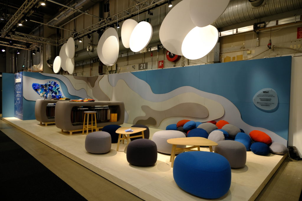CAMIRA's stand at Stockholm Furniture & Light Fair with SEAQUAL INITIATIVE
